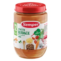 SEMPER Пюре спагетти болоньезе 190гр