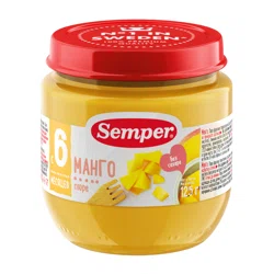 SEMPER Пюре манго 135 гр