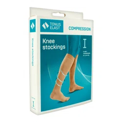 TONUS ELAST Гольфы с мыском №2 Long Socks компрессионные 1к 18-21мм бежевые
