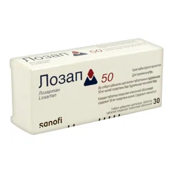 ЛОЗАП 50 мг №30 таб    Лозартан
