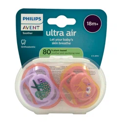 AVENT PHILIPS Соски-пустышки ортодонтические Ultra air 18+
