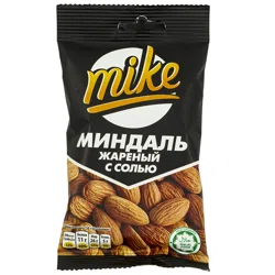 MIKE Миндаль жареный с солью 50 гр