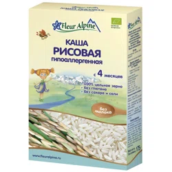 FLEUR ALPINE Каша рисовая гипоаллергенная безмолочная 175гр