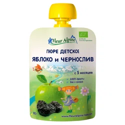 FLEUR ALPINE Пюре яблоко и чернослив 90гр
