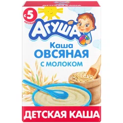 АГУША Каша овсяная с молоком 5+ 200гр