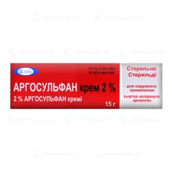 АРГОСУЛЬФАН 2% 15 г крем  Сульфатиазол  серебра