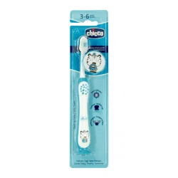 CHICCO Щетка зубная TIGER 3-6 лет синяя