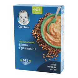GERBER Каша безмолочная гречневая моя первая каша 180г