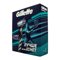 GILLETTE Набор Mach3 Бритва+1сменная кас +2 см кас