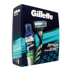 GILLETTE Набор Mach3 станок+Пена для бритья 200мл