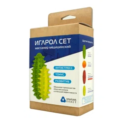 АЛЬПИНА ПЛАСТ Масажер Иглрол сет медицинский 105*50мм