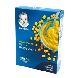 GERBER Каша безмолочная Кукурузная Моя Первая Каша без сахара 180гр