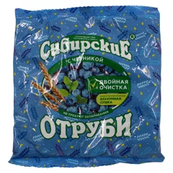 ФАБРИКА ЗДОРОВОГО ПИТАНИЯ Сибирские отруби с черникой 200гр.