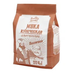 ЖИТНИЦА ЗДОРОВЬЯ Мука Купеческая пшеничная цельнозерновая 2кг