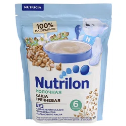 NUTRILON Каша молочная гречневая 6мес+ б/с 200гр ,