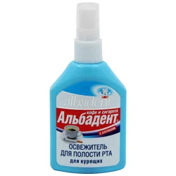 АЛЬБАДЕНТ Освежитель для полости рта кофе и сигарета 35мл