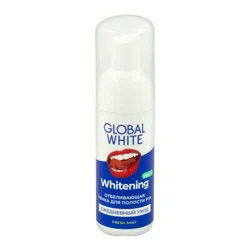 GLOBAL WHITE Пенка отбеливающая для полости рта 50мл