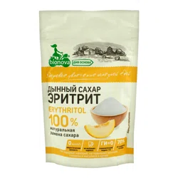 BIONOVA NATURAL Подсластитель столовый Эритрит Дынный сахар 200гр