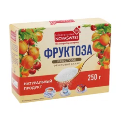 NOVASWEET Фруктоза натуральный фруктовый сахар 250гр