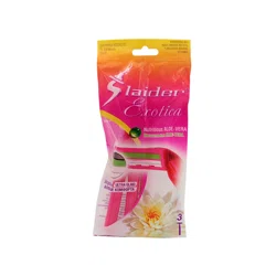 SLAIDER EXOTICA Станок бритвенный, 3шт с алоэ-вера