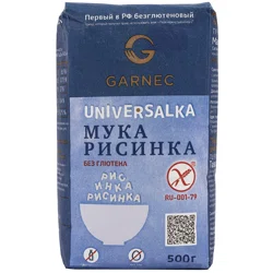 ГАРНЕЦ Мука Рисинка б/гл  500 гр