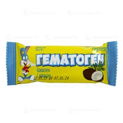 MEGA GEM Гематоген с Кокосом 40гр