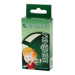 ЛЕККЕР Зелёнка с кисточкой, 20мл.