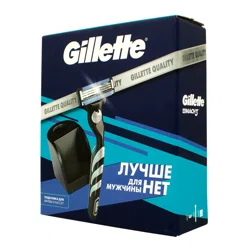 GILLETTE Набор Mach3 бритва+Подставка для бритвы и кассет