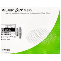 BARD SOFT MESH Имплантат-сетка облегченная 15*15см 0117011