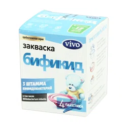VIVO Закваска сухая бактериальная Бификид 4пак*0,5гр