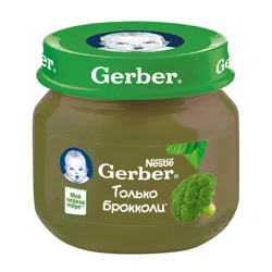 GERBER Пюре брокколи 80гр