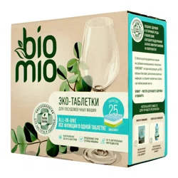 BIO MIO Таблетки для посудомоечных машин 25шт