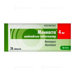МОНКАСТА 4 мг №28 таб жев  Монтелукаст