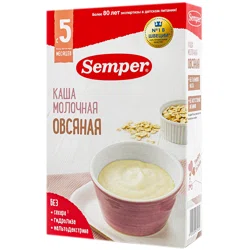 SEMPER Каша молочная Овсянная c 5 месяцев 180гр