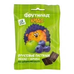 ФРУКТОВАЯ ЭНЕРГИЯ Пастилки ФРУТИЛАД  Яблоко-черника 30гр