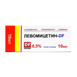 ЛЕВОМИЦЕТИН-DF 0,5% 10 мл глазные капли Хлорамфеникол
