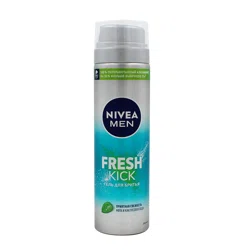 NIVEA MEN Гель для бритья приятная свежесть Мята и кактусовая вода 200мл