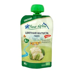 FLEUR ALPINE Пюре Цветная капуста  5+ пауч 90 гр