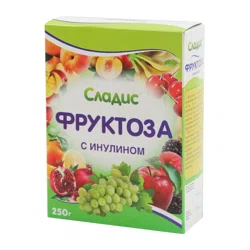 СЛАДИС Подсластитель порошок фруктоза 250гр