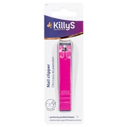 KILLYS Кусачки для ногтей большие розовые 972