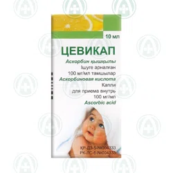 ЦЕВИКАП 0,1/мл  10 мл капли   Аскорбиновая кислота