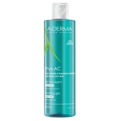 A-DERMA PHYS-AC Гель очищающий пенящийся 400мл