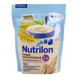 NUTRILON Каша безмолочная кукурузная 1-я ложка 180г