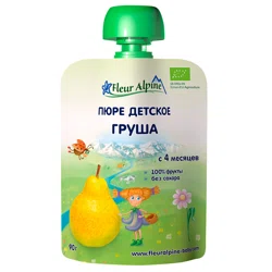 FLEUR ALPINE Пюре груша 90гр