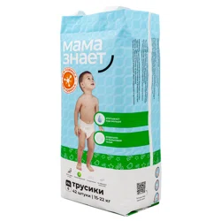 МАМА ЗНАЕТ Трусики  размер XXL6 15-22 кг 42 штуки