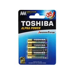 TOSHIBA Батарейка LR03GCH BP-4 SS AAA