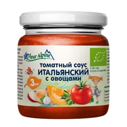 FLEUR ALPINE Соус томатный итальянский с овощами 3+ 95г