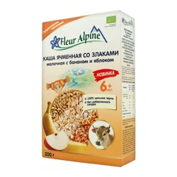 FLEUR ALPINE Каша Ячменная со злаками молочная 6м+ 200гр