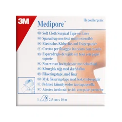 3M Медипор Пластырь тканевый 2,5см*10м 2991/6