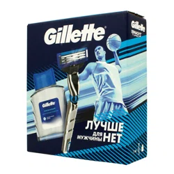 GILLETTE Набор Mach3 Turbo бритва+ Лосьон после бритья 30мл